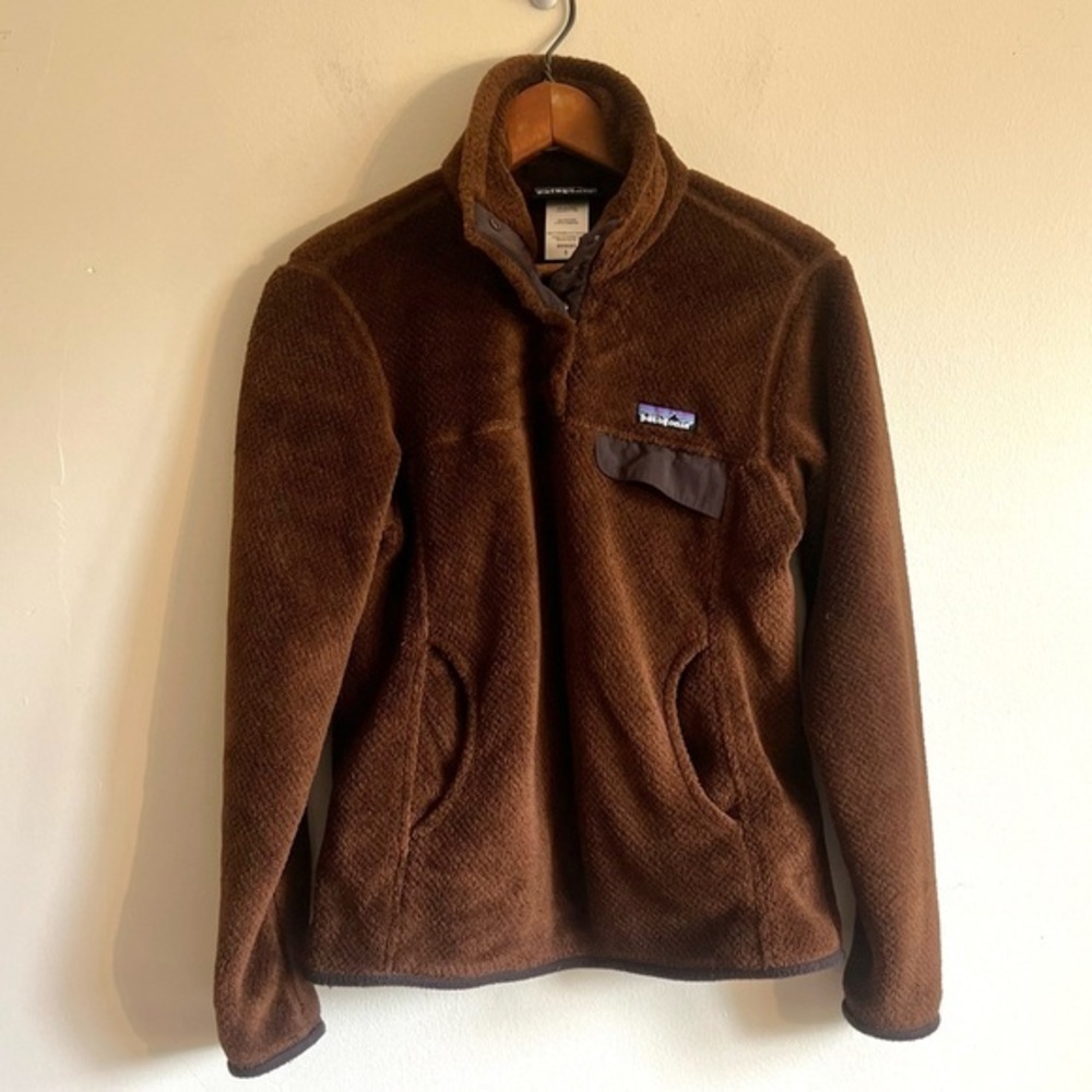 Patagonia Half Snap Re-Tool fleece brown Women’s size small